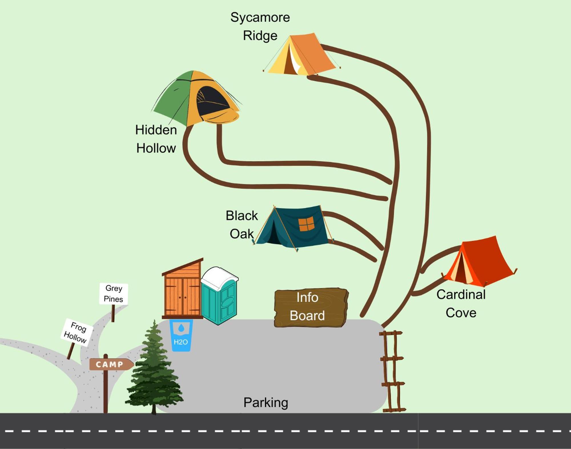 Cardinal Cove Campsite At Hocking Vacations - Tent Not Included 로건 외부 사진
